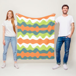 Cobertor De Velo Abstrato de contraste único cores de outono mulher