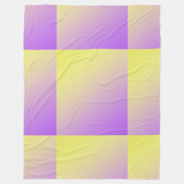 Cobertor De Velo Abstrato de Gradiente Amarelo a Roxo