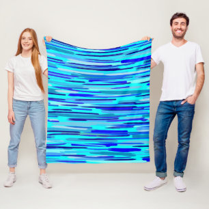 Cobertor De Velo Abstrato de queda de chuva azul