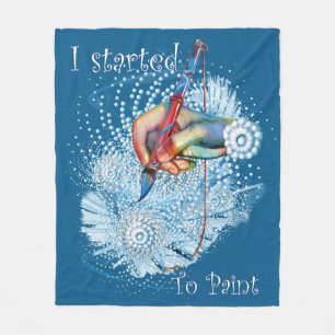 Cobertor De Velo Abstrato de vibração azul