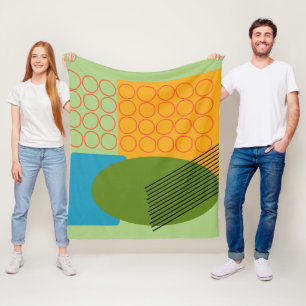 Cobertor De Velo Abstrato Formas