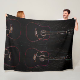 Cobertor De Velo Abstrato guitarra