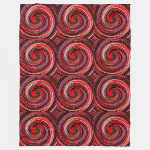 Cobertor De Velo Abstrato moderna de espiral nº 6