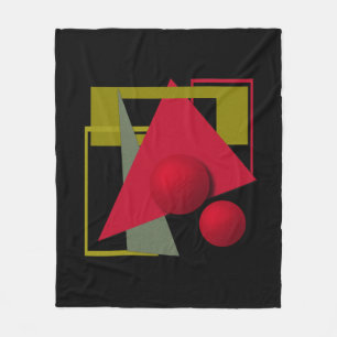 Cobertor De Velo Abstrato moderna formas geométricas impressão