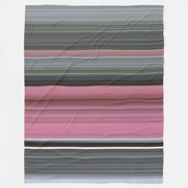 Cobertor De Velo Abstrato nº 1: Rosa e cinza (Frente)