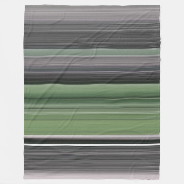 Cobertor De Velo Abstrato nº 1: Verde-oliva e cinza (Frente)