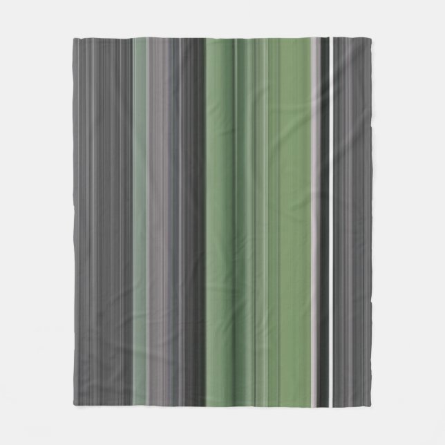 Cobertor De Velo Abstrato nº 1: Verde-oliva e cinza (Frente)