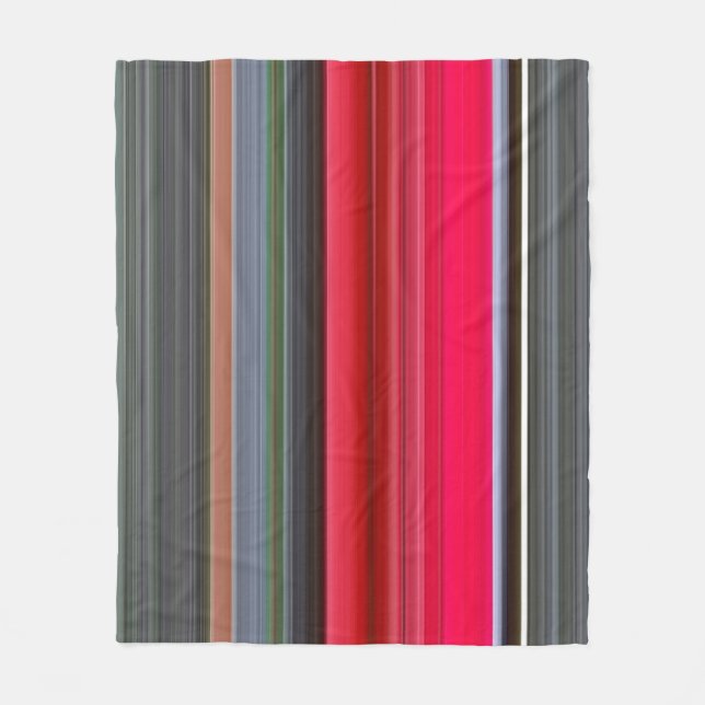 Cobertor De Velo Abstrato nº 1: Vermelho e Cinza (Frente)