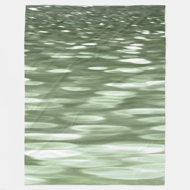 Cobertor De Velo Abstrato nº 3: borrão verde-oliva (Frente)
