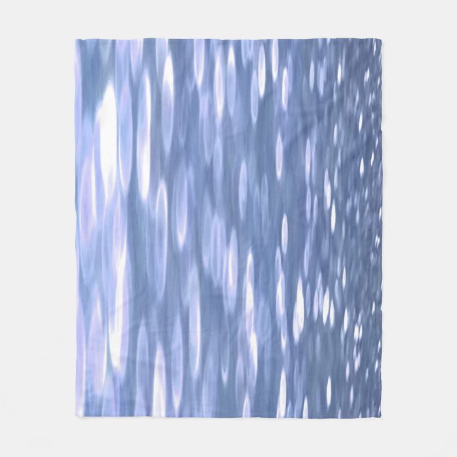 Cobertor De Velo Abstrato nº 3: Grelha azul em pó (Frente)