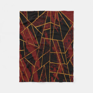 Cobertor De Velo Abstrato nº 940 Vermelho