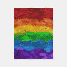 Abstrato Paint Splatter LGBTQ Primo Rainbow