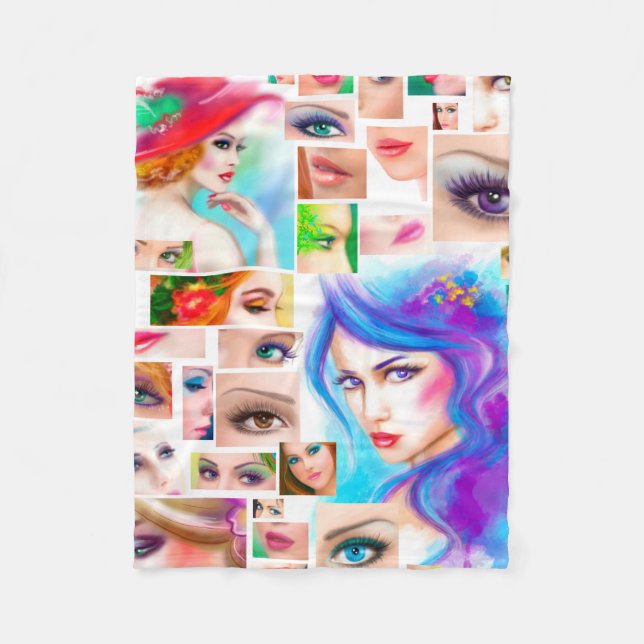 Cobertor De Velo Abstrato para mulheres (Frente)