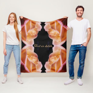 Cobertor De Velo Abstrato pintado de raiz amarela personalizado