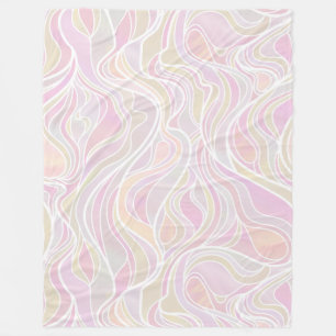 Cobertor De Velo Abstrato psicadélico Pastel do vitral