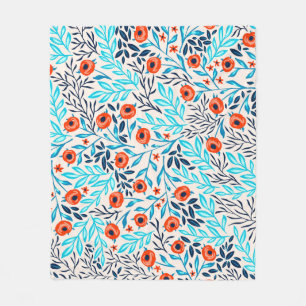 Cobertor De Velo Abstrato Rosas coloridos: Vintage Floral