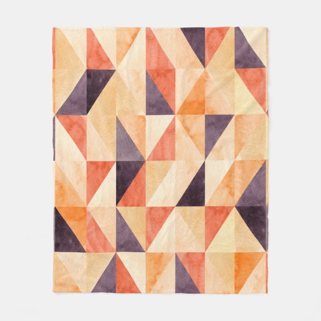 Cobertor De Velo Abstrato sem costura com mosaico triangular e (Frente)