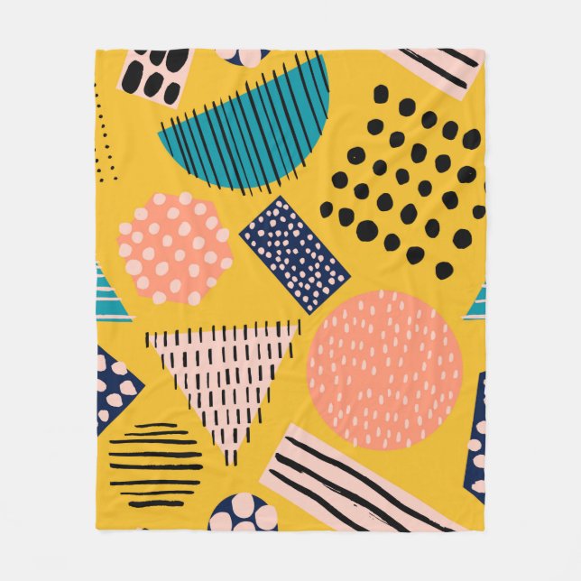 Cobertor De Velo Abstrato sem soldadura com diferentes formas e (Frente)