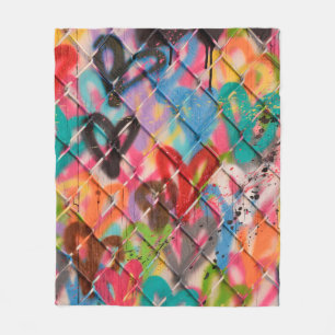 Cobertor De Velo Abstrato Spray Paint Texture Background art, rua,