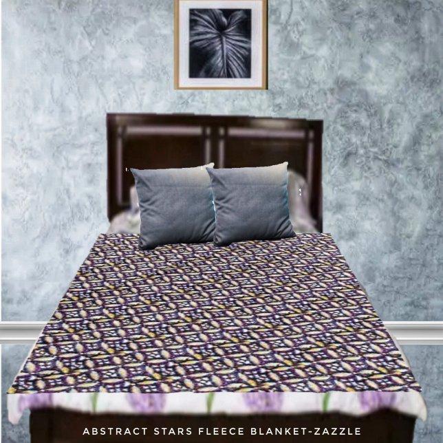 Cobertor De Velo Abstrato Stars (Criador carregado)