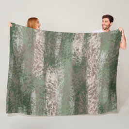 Cobertor De Velo Abstrato Suave Cinza de matizes bege verde
