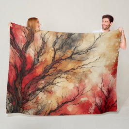 COBERTOR DE VELO ABSTRATO TRABALHO DE ARTE 1 -