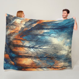 Cobertor De Velo Abstrato Trabalho de arte 10 -