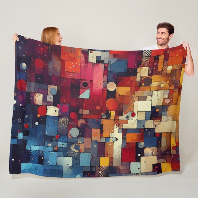 COBERTOR DE VELO ABSTRATO TRABALHO DE ARTE 6 - (In Situ)