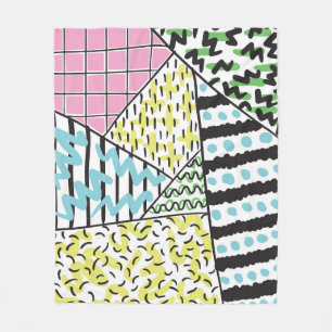 Cobertor De Velo Abstrato três: Arte de fundo desenhada à mão.