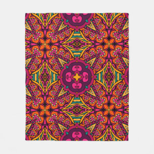 Cobertor De Velo Abstrato Tribal vintage com um padrão étnico sem d