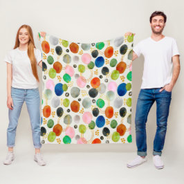 Cobertor De Velo Abstrato Watercolor Dourada Glitter Art