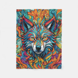 COBERTOR DE VELO ABSTRATO WOLF BLANKET