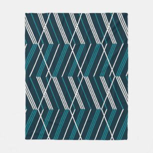 Cobertor De Velo Abstrato zigzag: elegante vintage geométrico.