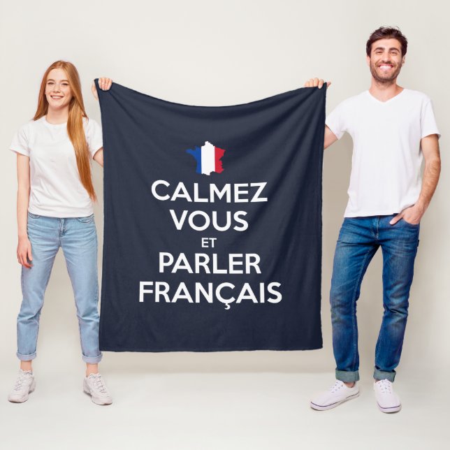 Cobertor De Velo Acalme-se e Fale Francês (In Situ)