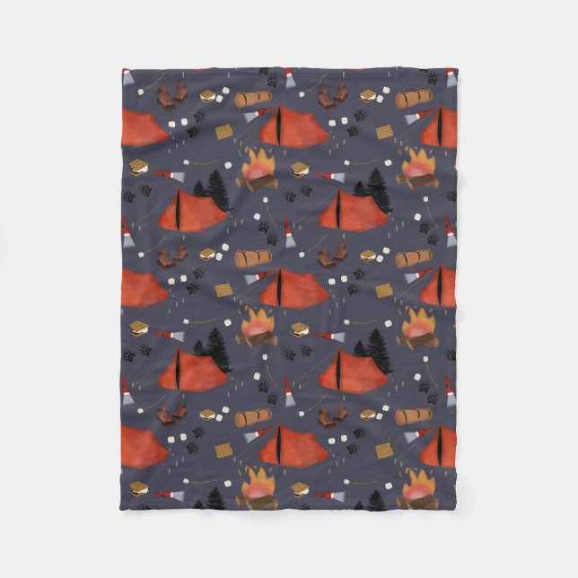 Cobertor De Velo Acampamento ao ar livre Adventure Summer Campfire (Frente)