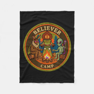 Cobertor De Velo acampamento crente mothman alien vintage scout ufo