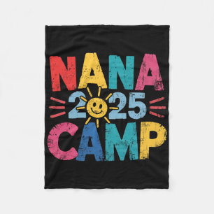 Cobertor De Velo Acampamento da Nana 2025 Férias em Família Verão E