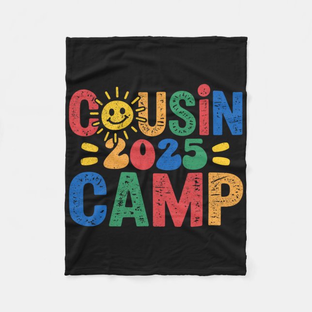 Cobertor De Velo Acampamento de Primos 2025 Acampamento Fogueira Fé (Frente)