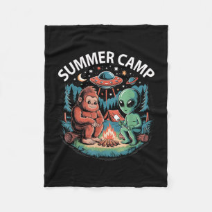 Cobertor De Velo Acampamento de verão infantil alienígena ufo diret