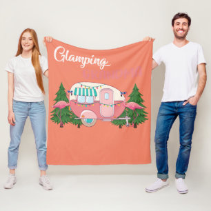 Cobertor De Velo Acampamento RV Flamingos de Vovó
