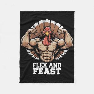 Cobertor De Velo Ação De Graças À Turquia Flex E Banquete Motivação
