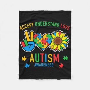 Cobertor De Velo Aceitar Compreender Autismo Atenção Ao Amor