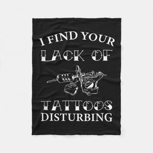 Cobertor De Velo Acho A Sua Falta De Tatuagens Perturbadora - Engra (Frente)