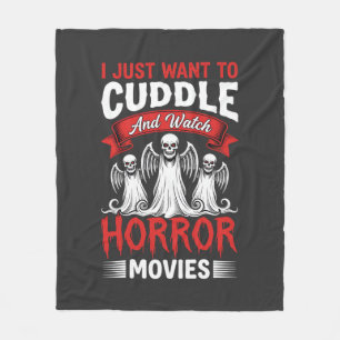 Cobertor De Velo Aconchegar e Assistir Filmes de Terror Esqueleto H
