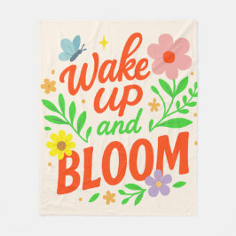 Cobertor De Velo Acordar para cima e Bloom" Inspiracional perspicaz