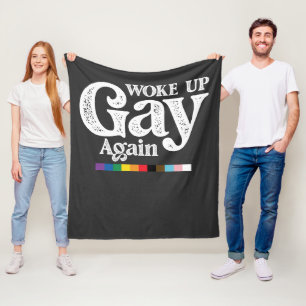 Cobertor De Velo Acordou Gay de Novo Apoie o Orgulho LGBT