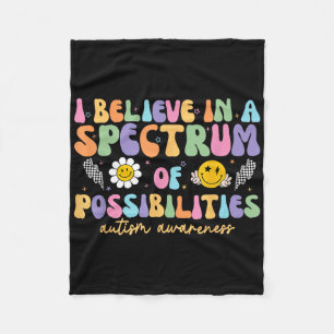 Cobertor De Velo Acredito Num Espectro De Possibilidades Autismo Aw