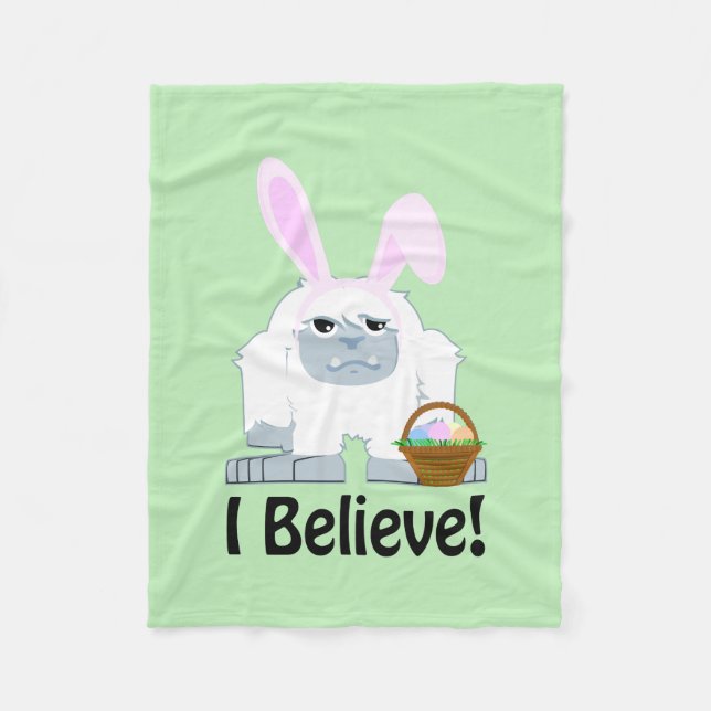 Cobertor De Velo Acredito! Páscoa Yeti (Frente)