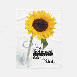 Cobertor De Velo Acreditou que poderia (SUNFLOWR) - a COBERTURA SML