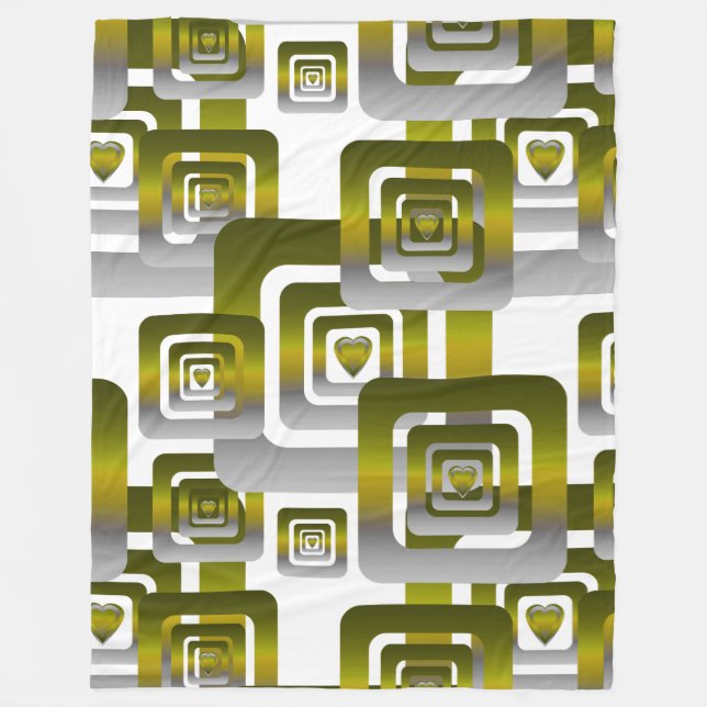 Cobertor De Velo Activate My Heart Pattern Silver (Frente)